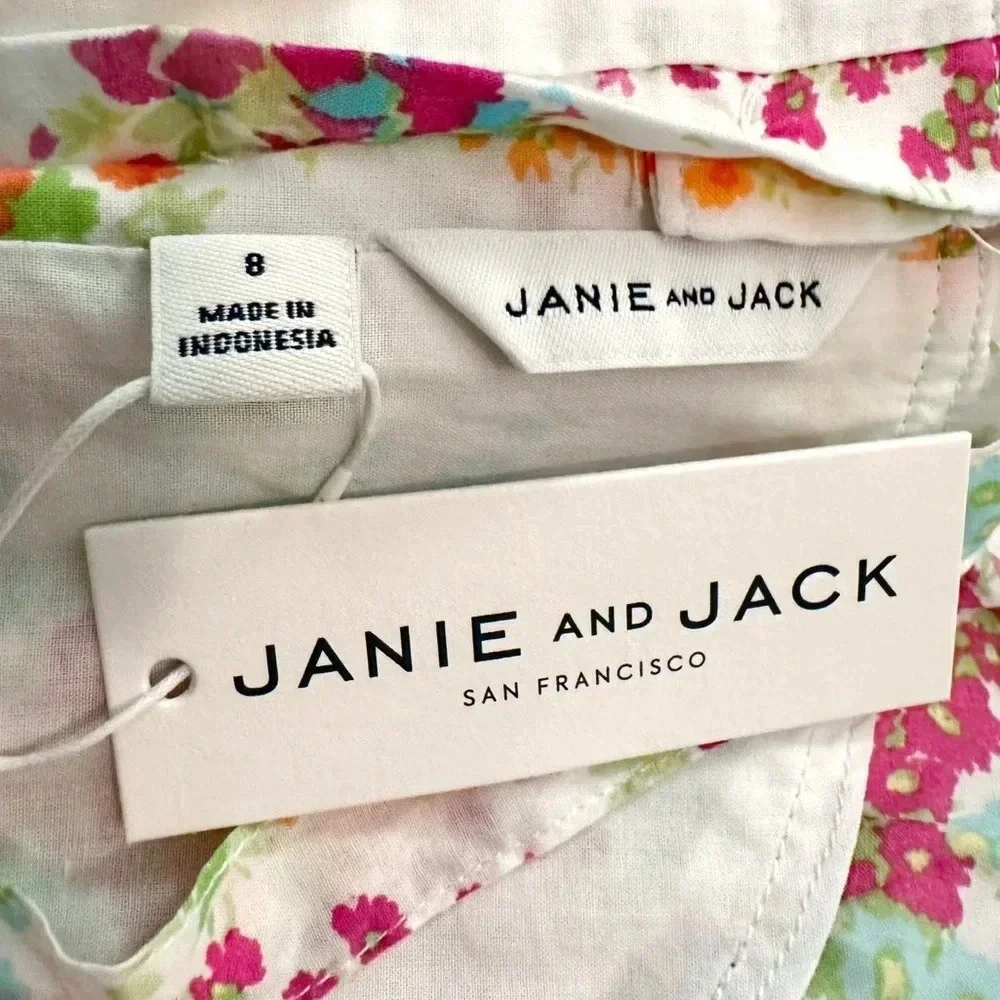 Janie & Jack | Floral Ruffle Top (8) 🌸